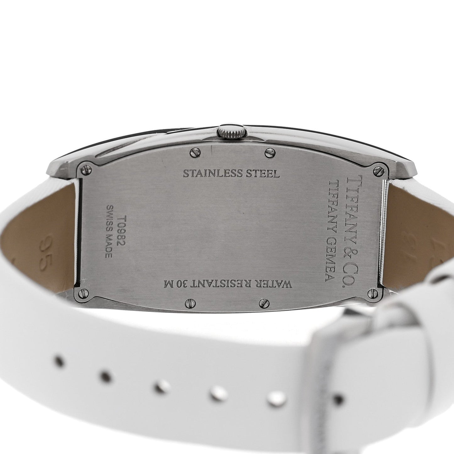 Stainless Steel Satin 22mm Gemea Quartz Watch White