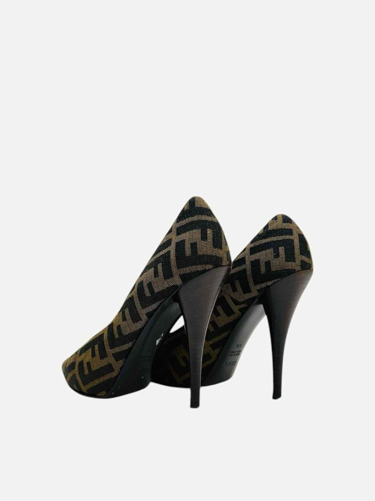 FENDI Open Toe Brown Size EU 37.5 Pumps Rovelle Bags