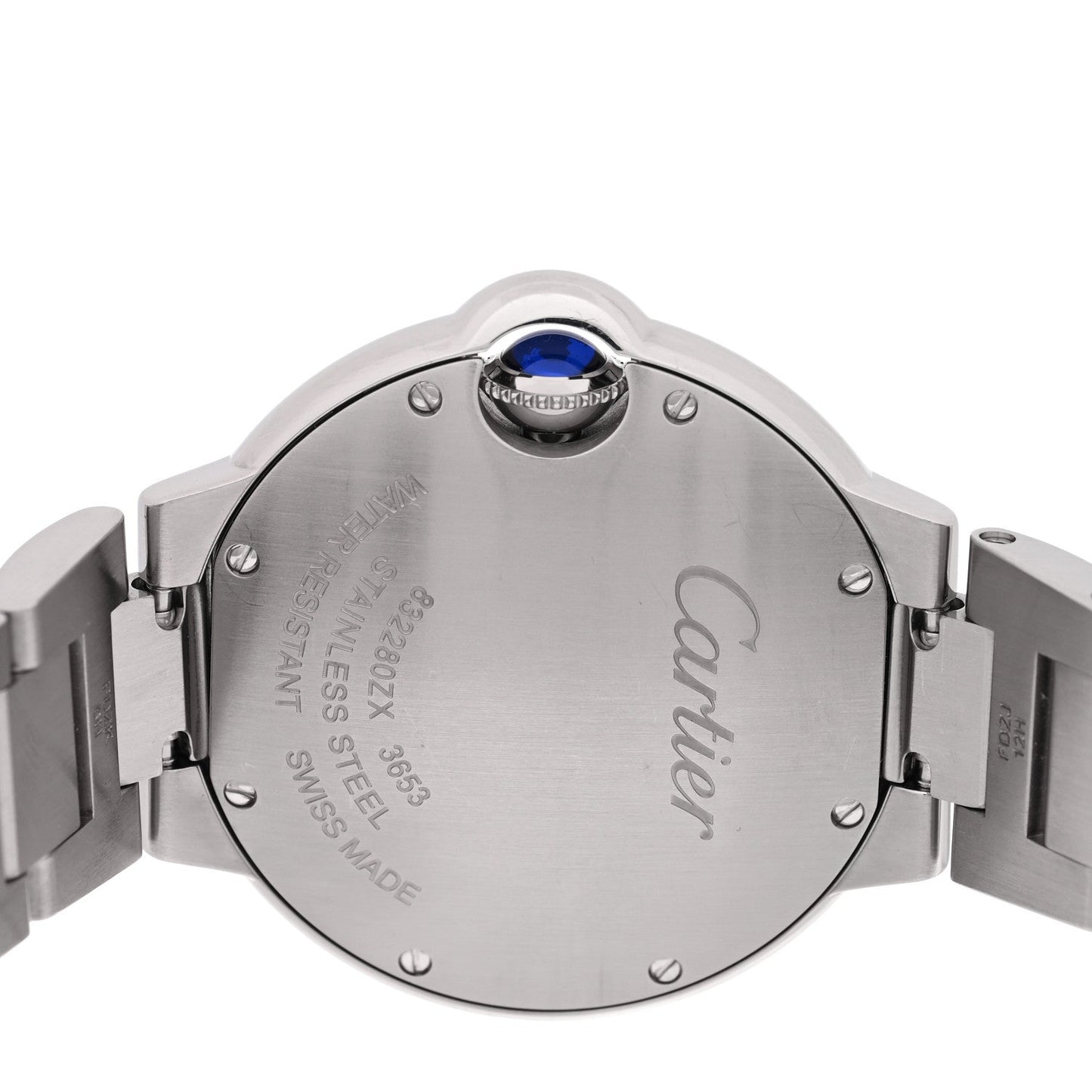 Stainless Steel Diamond 33mm Ballon Bleu De Cartier Quartz Watch