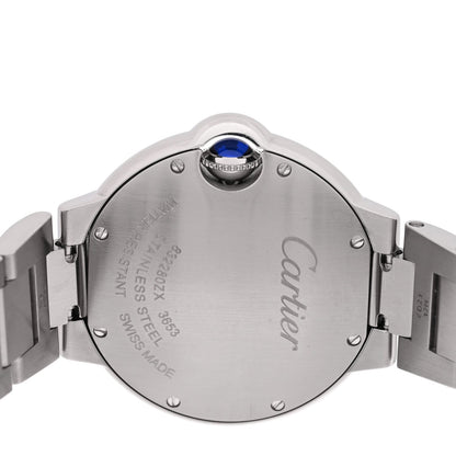 Stainless Steel Diamond 33mm Ballon Bleu De Cartier Quartz Watch