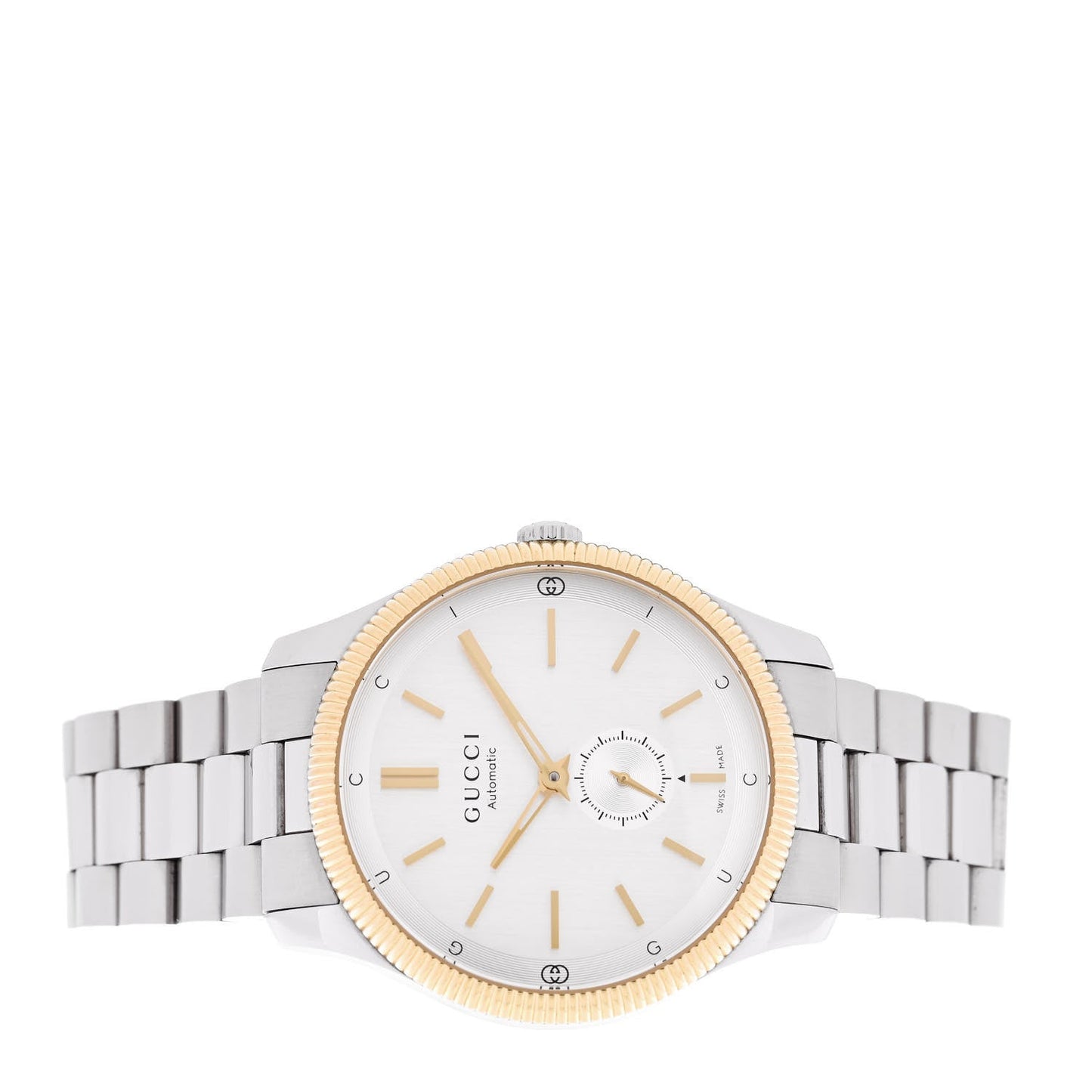 Stainless Steel 40mm G-Timeless Two Tone Automatic Watch Silver