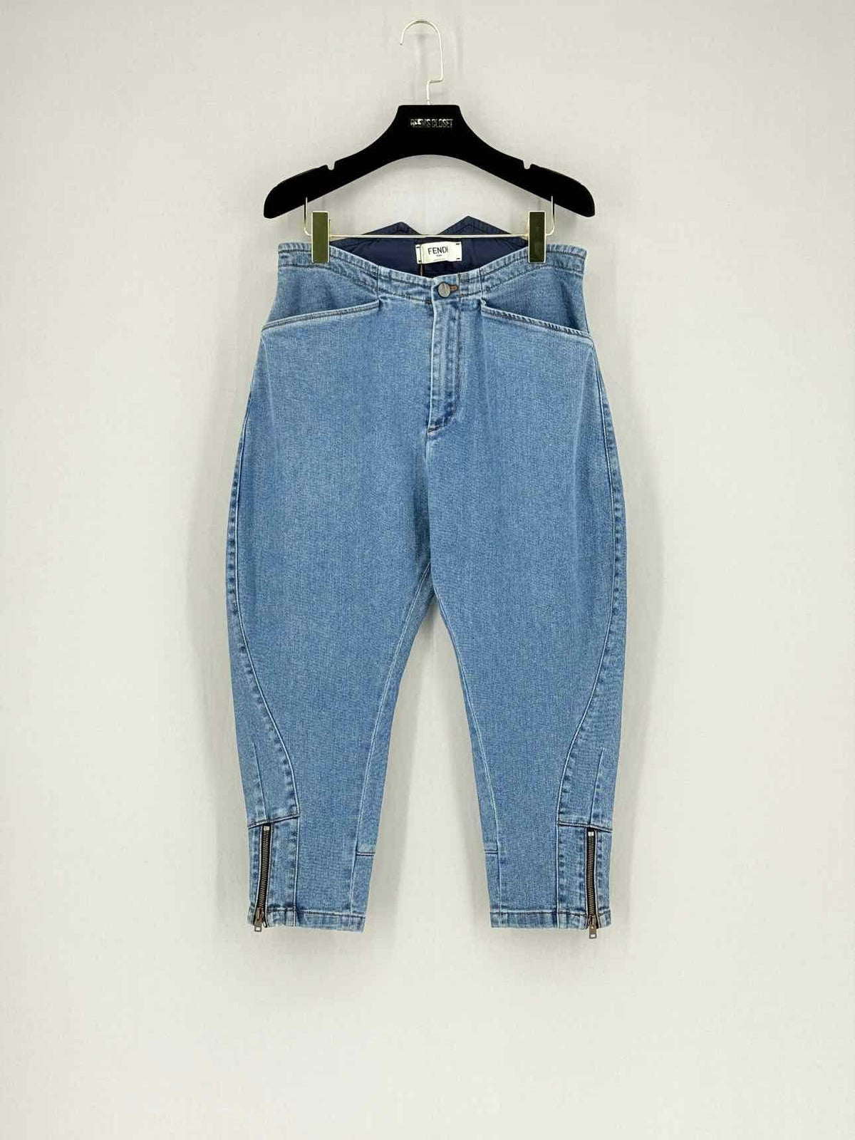 FENDI Crop Blue Size US 2 Jeans Rovelle Bags
