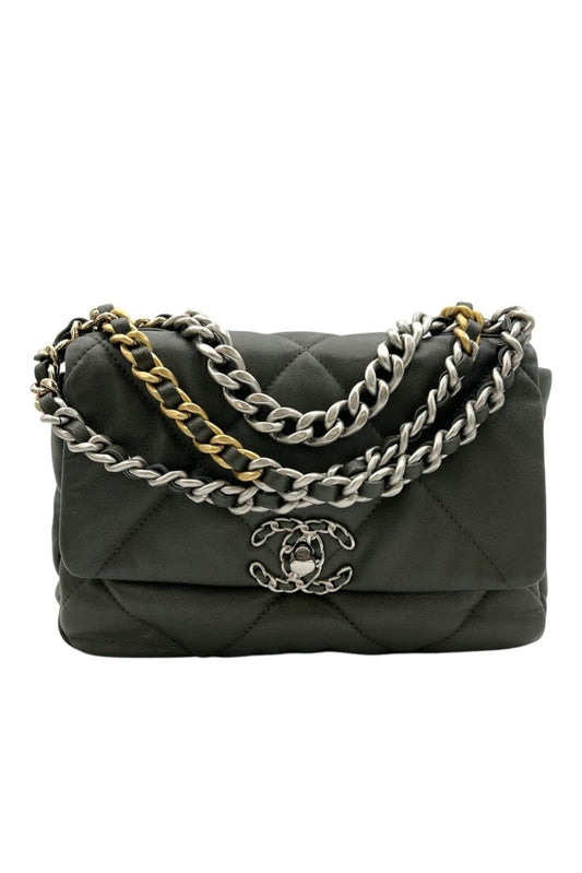 Chanel Small Lambskin Green Shoulder Bag Rovelle Bags
