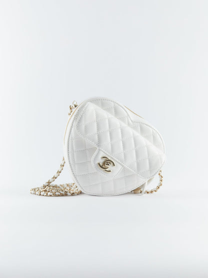 Chanel Heart Bag White (Large)