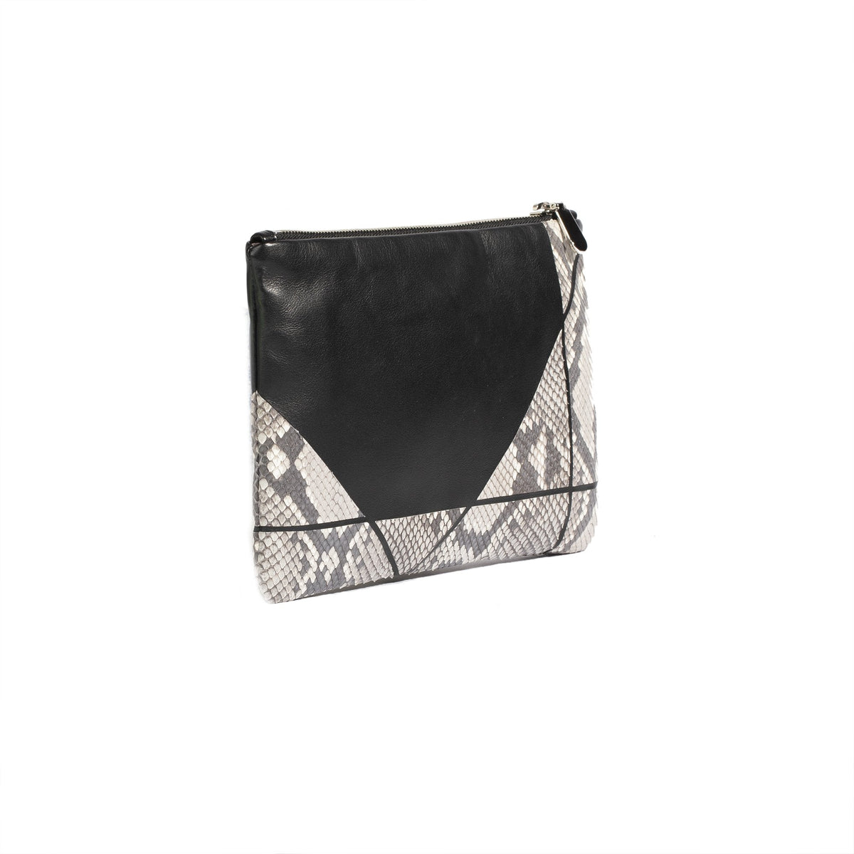 Christian Dior Python & Calfskin Zip Pouch Rovelle Bags