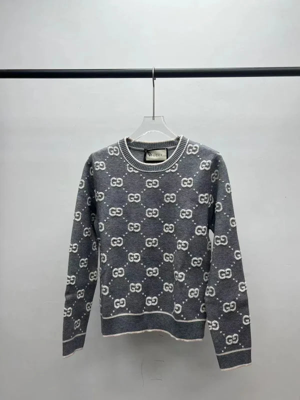 Gucci Casual Style Logo Wool Long Sleeves Cardigans