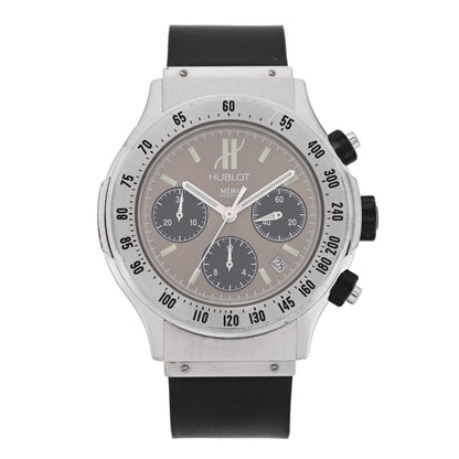 Stainless Steel Rubber 42mm MDM Super B Chronograph Automatic Watch Brown 1920.1