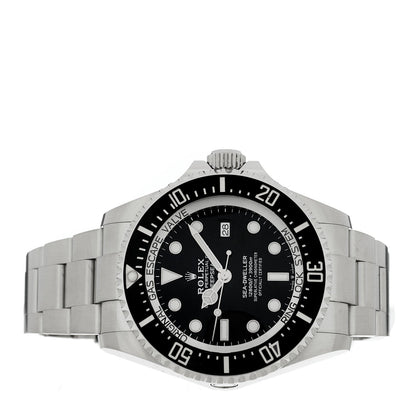 Stainless Steel 44mm Oyster Perpetual Date Sea-Dweller Deepsea Watch 126660 Black