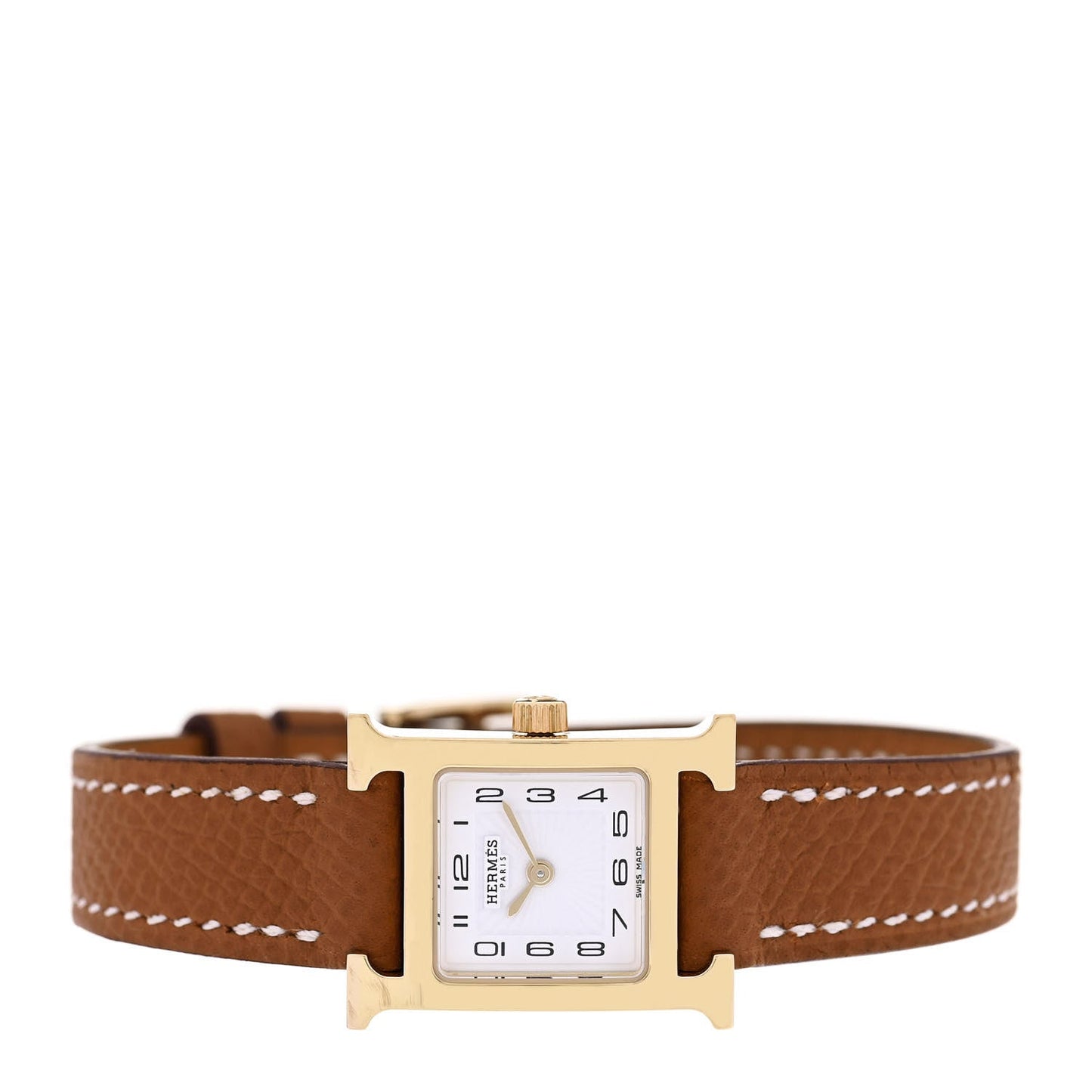 Stainless Steel Epsom 17.2mm Heure H Hour Quartz Watch Gold