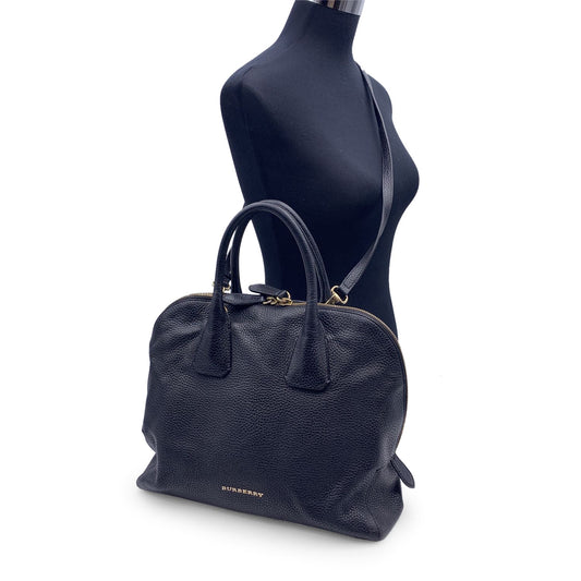 Burberry Greenwood Leather Black Tote Bag