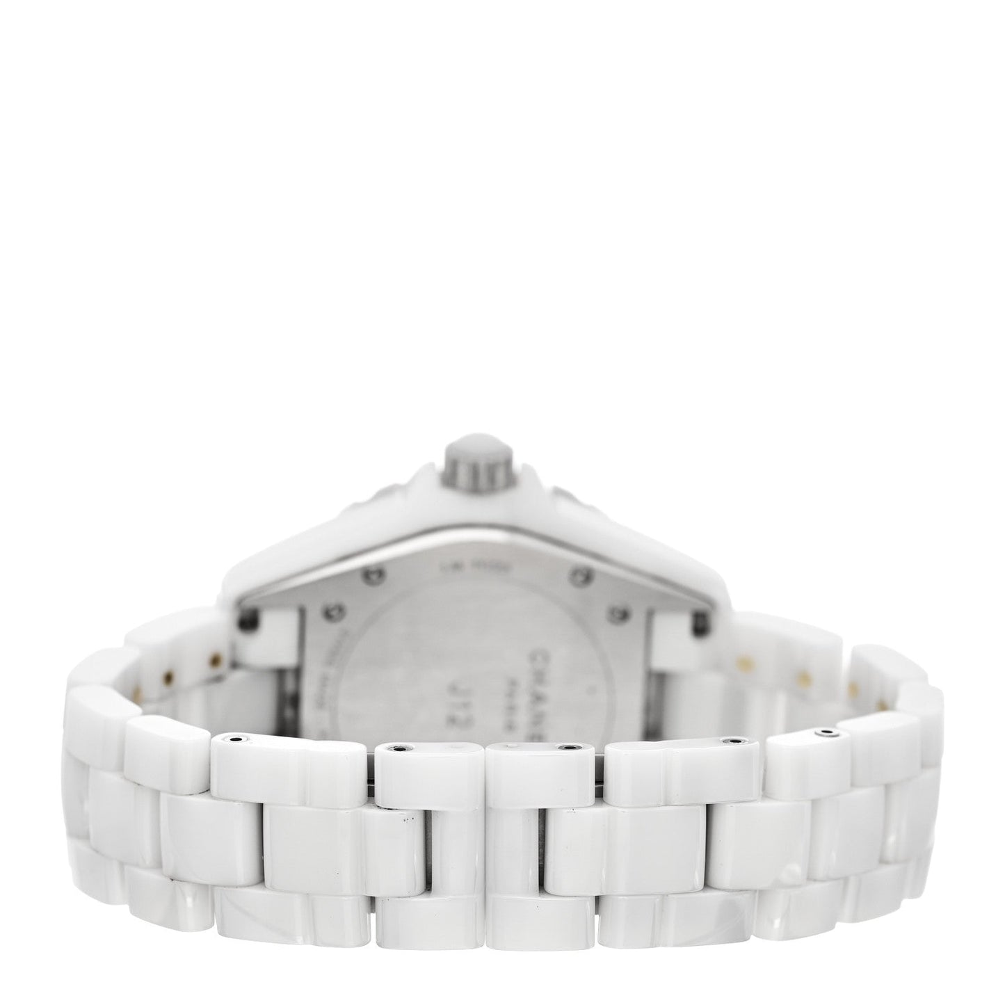 Stainless Steel Ceramic Diamond 38mm J12 Automatic Watch White