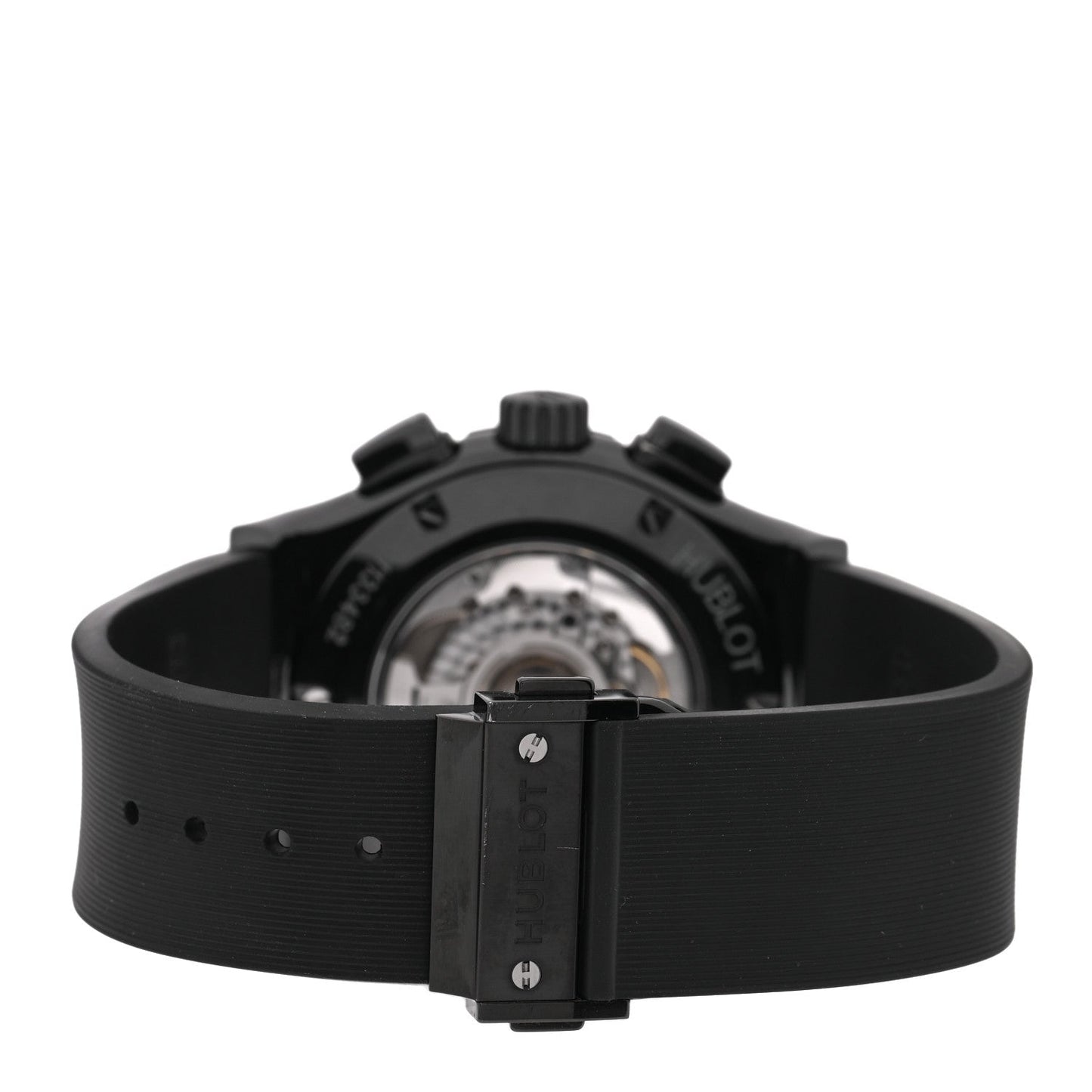Ceramic Rubber 45mm Classic Fusion Aerofusion Chronograph Automatic Watch Black 525.CM.0170.RX