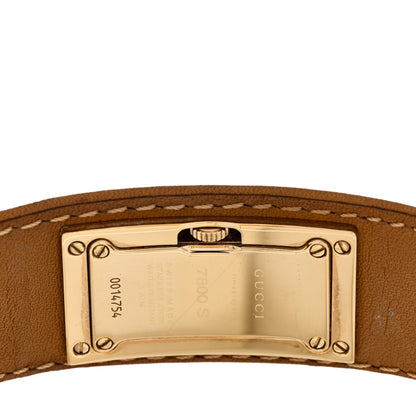 Stainless Steel Calfskin 25mm 7800S Quartz Watch Brown