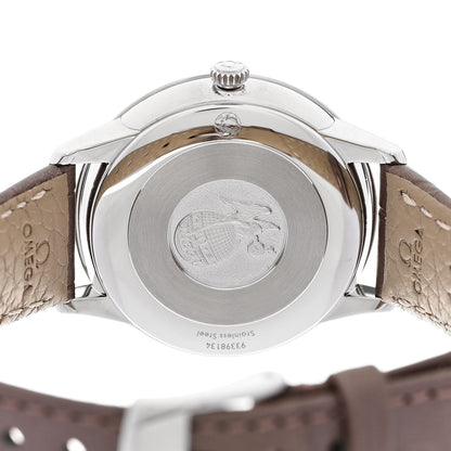 Stainless Steel Alligator Diamond Mother of Pearl 30mm De Ville Prestige Quartz Watch 434.13.30.60.55.001