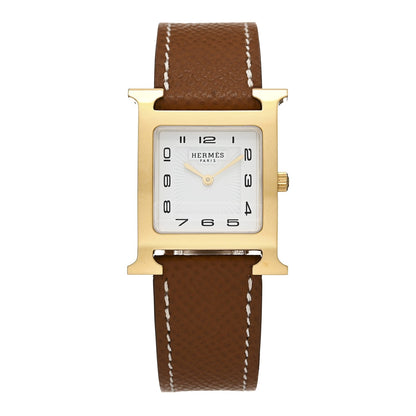 Stainless Steel Epsom 26mm Heure H Hour Quartz Watch Gold