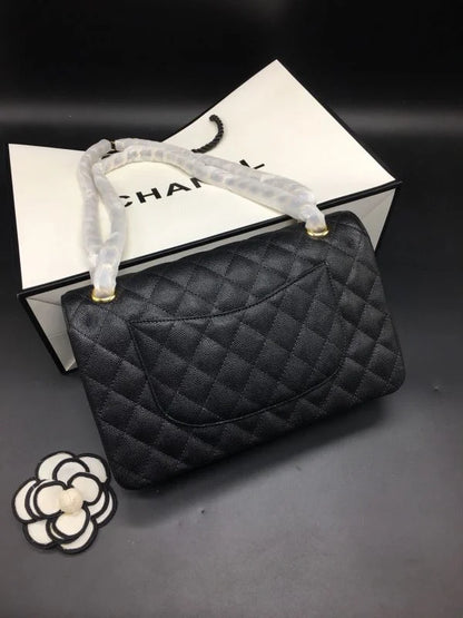 Chanel Classic Flap Caviar Bag Black