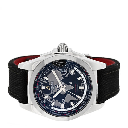 Stainless Steel Fabric 44mm Galactic Unitime Automtic Watch Black WB3510
