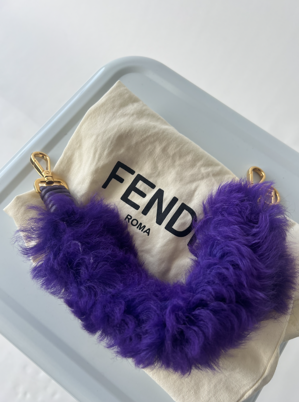 Fendi Fluffy Strap Accessory Rovelle Bags