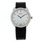 Stainless Steel Alligator Diamond Bezel Mother of Pearl 38mm Arceau Quartz Watch Noir