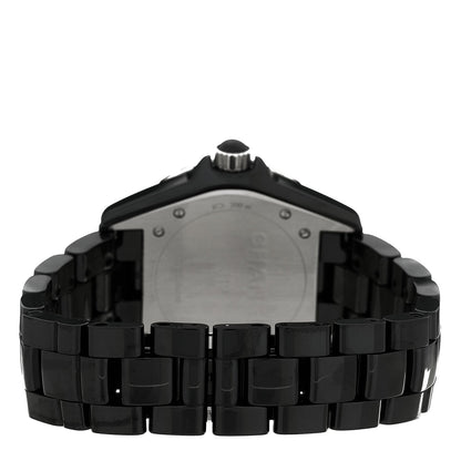 Stainless Steel Ceramic 38mm J12 Phantom Automatic Watch Black