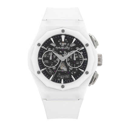 Ceramic Rubber 45mm Classic Fusion Aerofusion Chronograph Automatic Watch Black 525.HI.0170.RW.ORL21