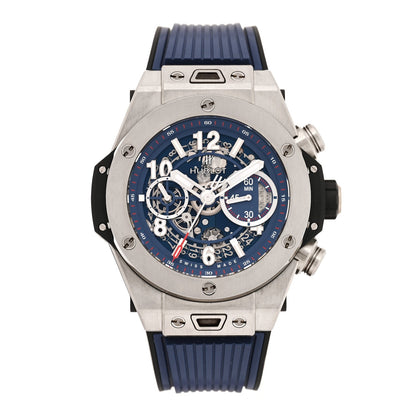 Titanium Rubber 45mm Big Bang Unico Automatic Watch Blue 411.NX.5179.RX