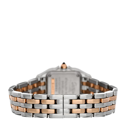 Stainless Steel 18K Pink Gold Diamond 22mm Panthere Quartz Watch