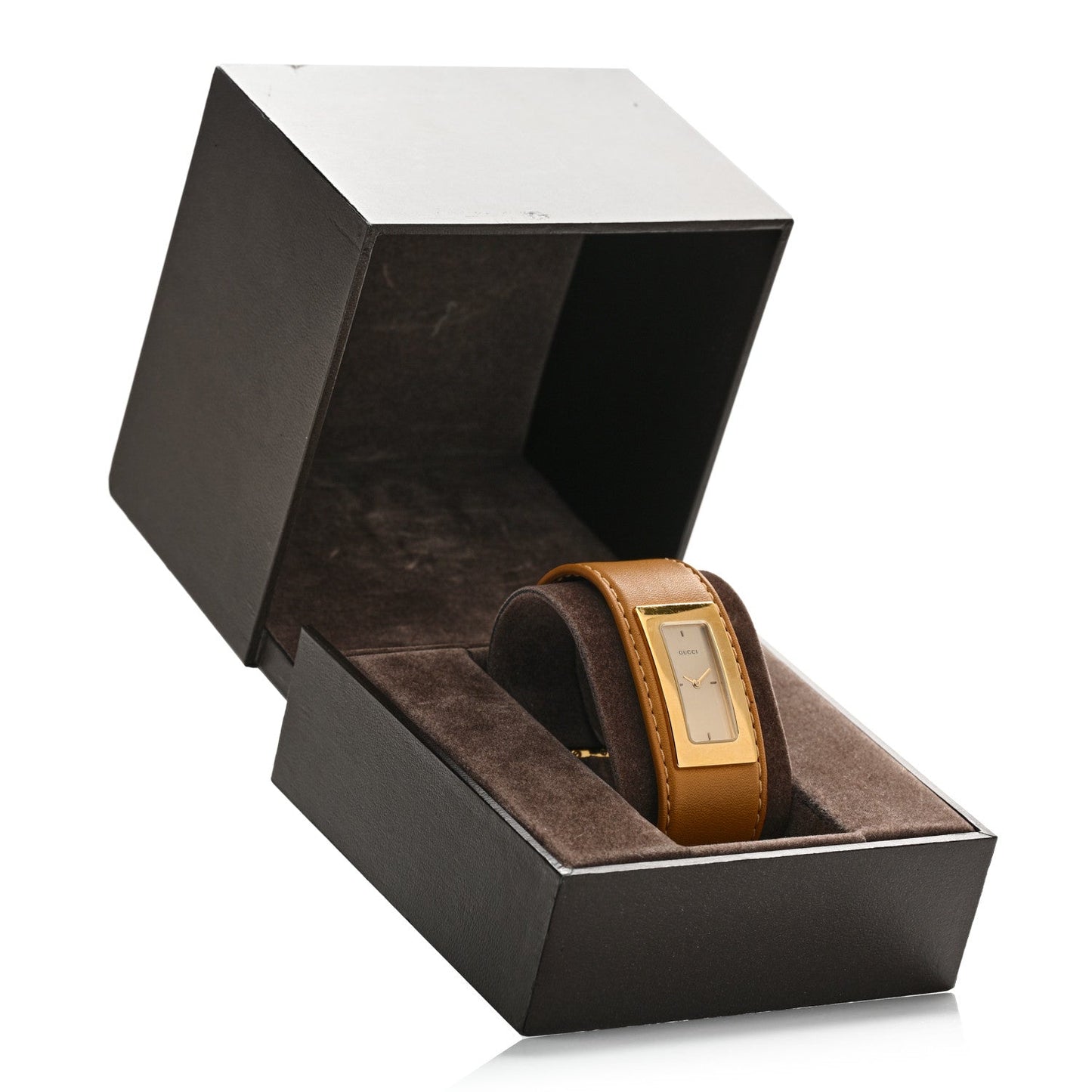 Stainless Steel Calfskin 25mm 7800S Quartz Watch Brown