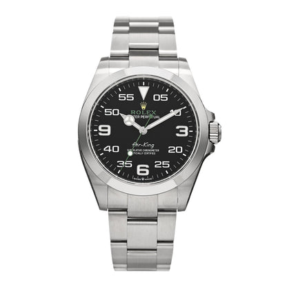 Stainless Steel 40mm Air-King Oyster Perpetual Watch Black 126900