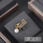 Retro diamond pearl Ring