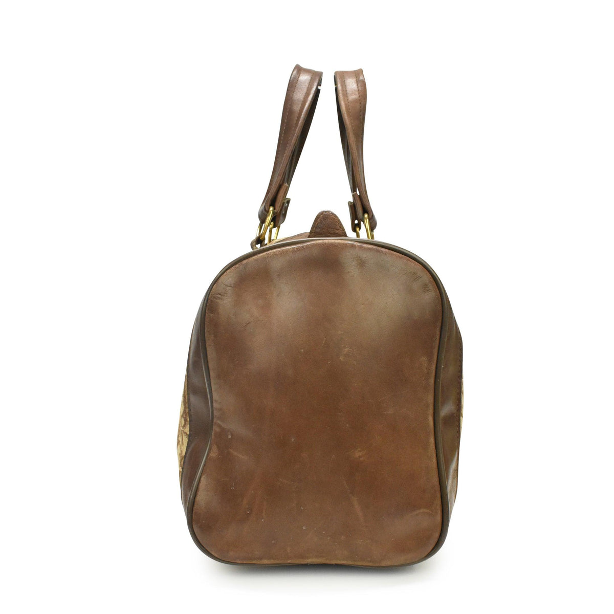 Dior Monogram Leather Canvas Handbag Rovelle Bags