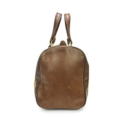 Dior Monogram Leather Canvas Handbag Rovelle Bags