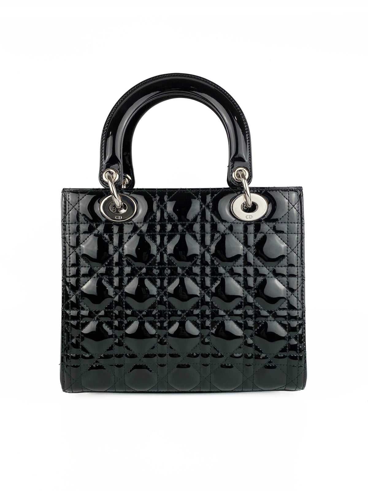 Christian Dior Medium Black Lady Dior Bag Rovelle Bags