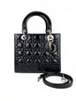 Christian Dior Medium Black Lady Dior Bag Rovelle Bags