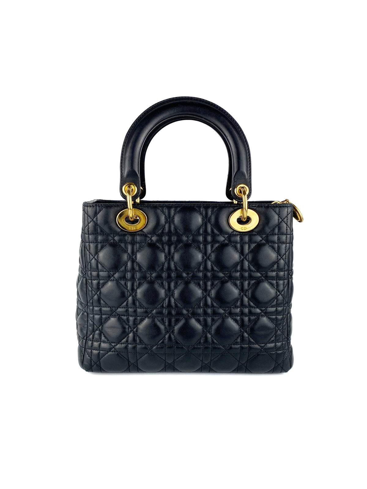Dior Medium Lady Dior Black Bag Rovelle Bags