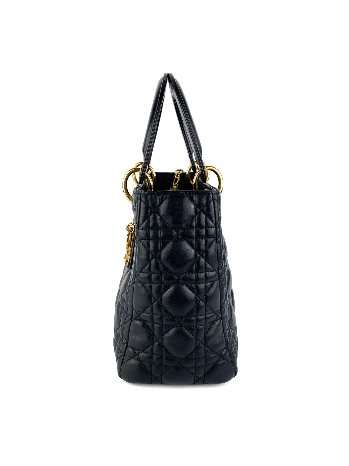 Dior Medium Lady Dior Black Bag Rovelle Bags
