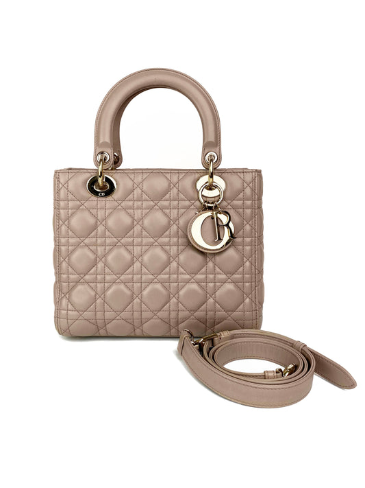 Christian Dior Medium Mauve Lady Dior Bag Rovelle Bags