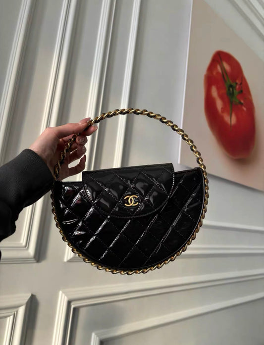 Chanel23K Patent Leather Hula Hoop Latest Model Brand New And Un Rovelle Bags