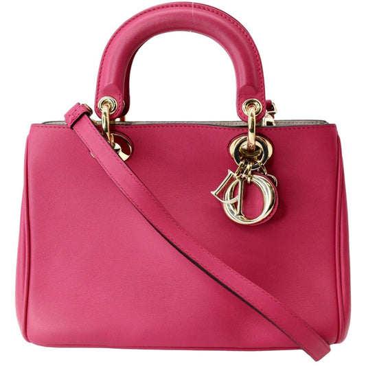 CHRISTIAN DIOR Diorissimo Leather Medium Tote Bag Pink Rovelle Bags