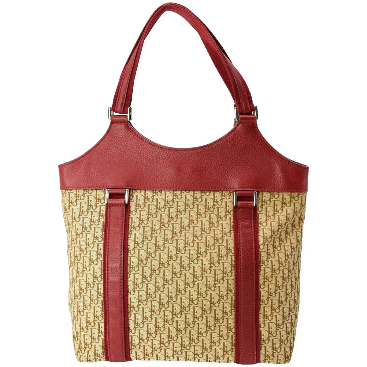 CHRISTIAN DIOR Street Chic Trotter Monogram Canvas Tote Bag Brown Rovelle Bags