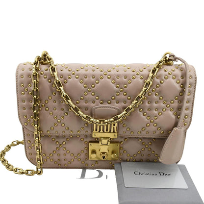 Christian Dior Dioraddict Studded Leather Crossbody Bag Light Pink Rovelle Bags