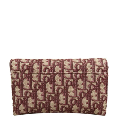 CHRISTIAN DIOR Saddle Oblique Crossbody Bag Burgundy Rovelle Bags