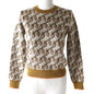 BURBERRY knit Main: 87% wool, Main: 13% polyester Brown x Beige x Orange type Women XS