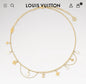 Golden Flower Pearl Bracelet & Necklace