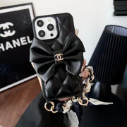 New Luxury CC Bowknot leather phone case for iPhone