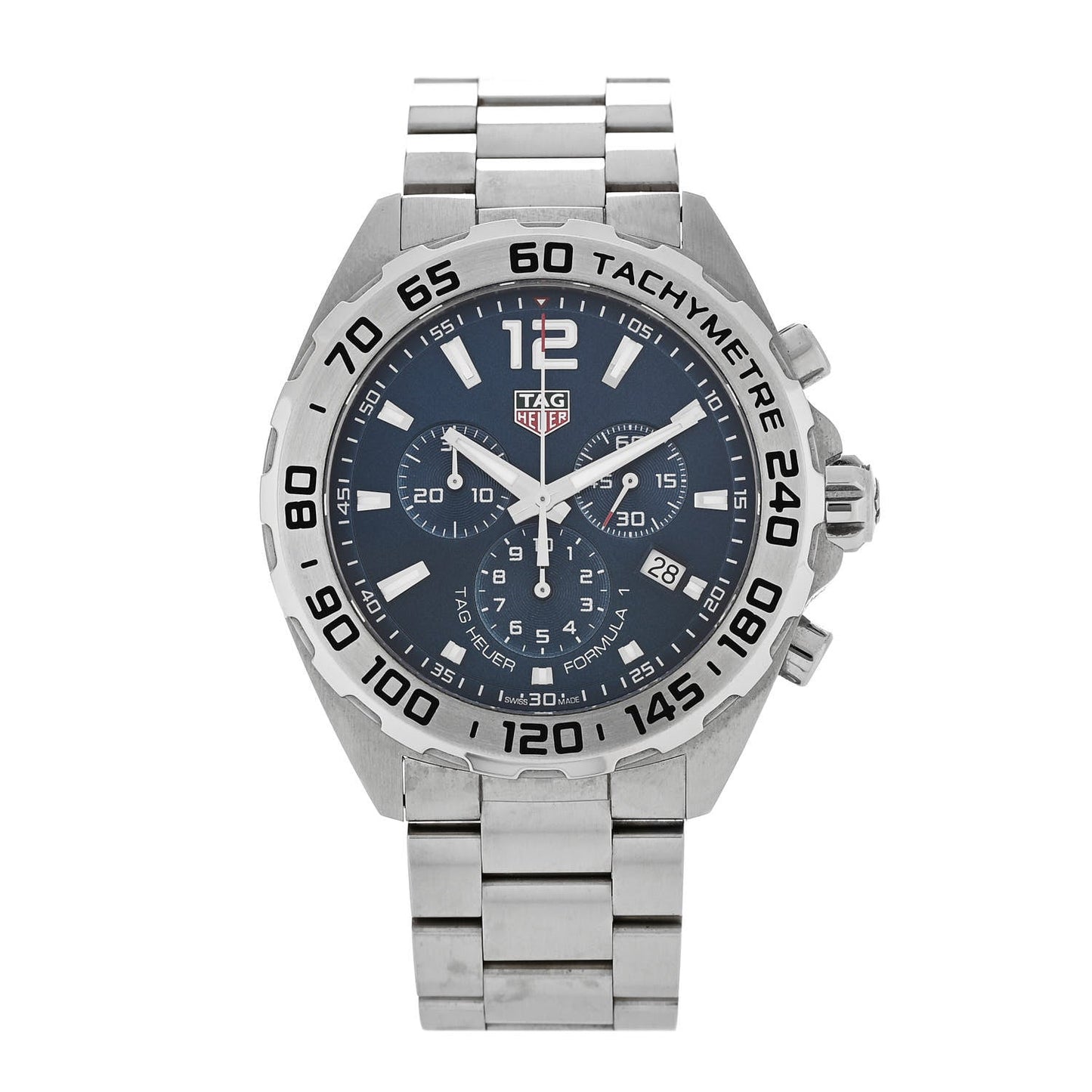Stainless Steel 43mm Formula 1 Chronograph Quartz Watch Blue CAZ101K