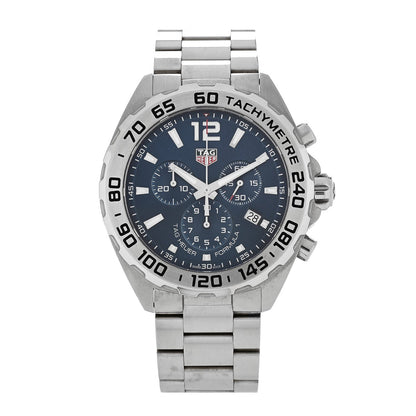 Stainless Steel 43mm Formula 1 Chronograph Quartz Watch Blue CAZ101K