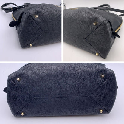 Burberry Greenwood Leather Black Tote Bag