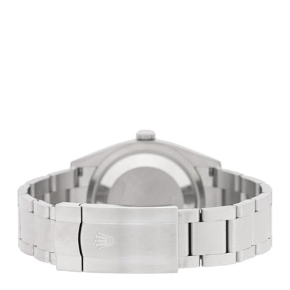 Stainless Steel 36mm Oyster Perpetual Watch Med Blue 126000