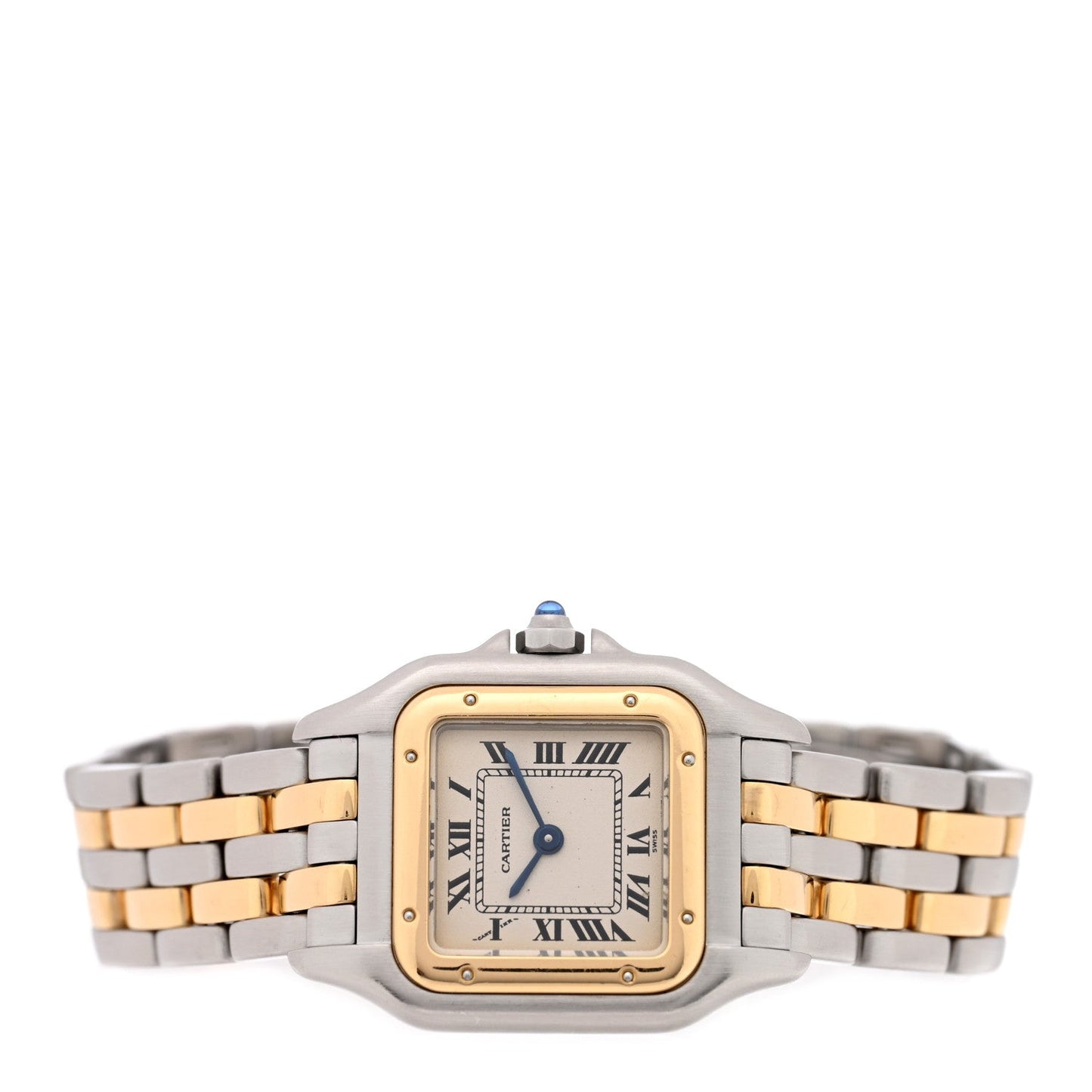 Stainless Steel 18K Yellow Gold 22mm Panthere Quartz Watch